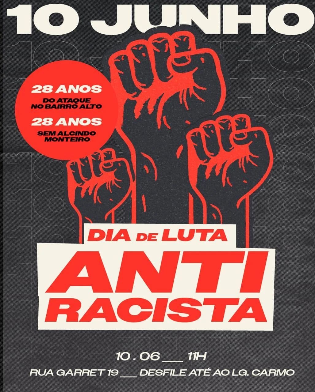 10 de Junho – Dia de luta anti-racista em Lisboa