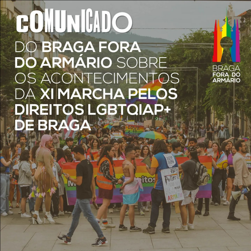 Comunicado: BFA sobre os acontecimentos da marcha LGBTQIAP+ de Braga